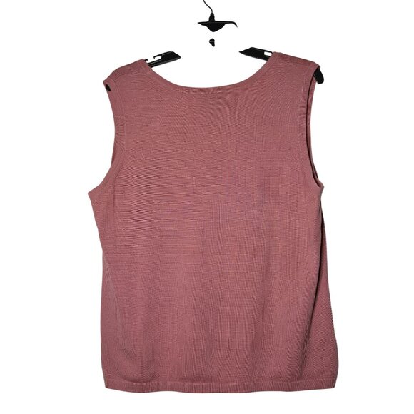 Lane Bryant Womens Pink Cardigan Tank Matching Set Size 14/16 Dainty Feminine - Picture 9 of 11